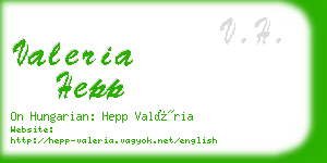 valeria hepp business card